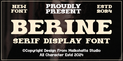 Berine Font Poster 1