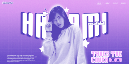 Calpina Blur Font Poster 3