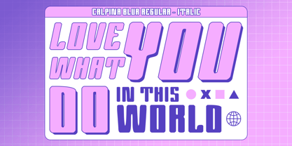 Calpina Blur Font Poster 2