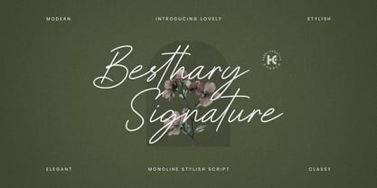 Besthary Font Poster 1