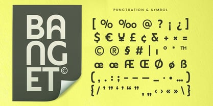 Banget Font Poster 11