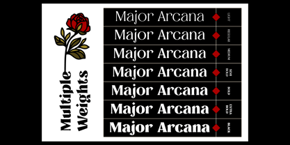 Major Arcana Font Poster 11