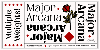 Major Arcana Font Poster 1