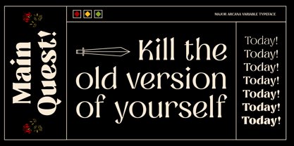 Major Arcana Font Poster 5