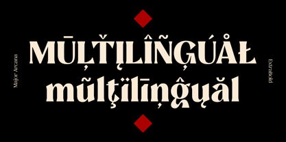 Major Arcana Font Poster 9