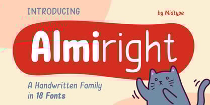 Almiright Font Poster 1