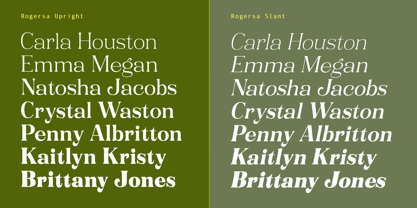 Rogersa Font Poster 4