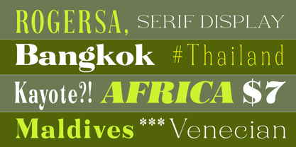 Rogersa Font Poster 13