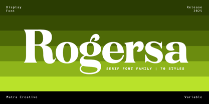 Rogersa Font Poster 1