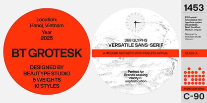 BT Grotesk Font Poster 11