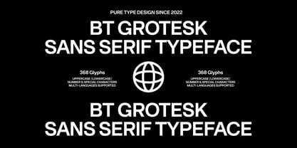 BT Grotesk Font Poster 14