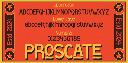 Proscate Font Poster 7