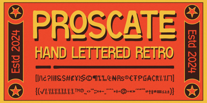 Proscate Font Poster 6