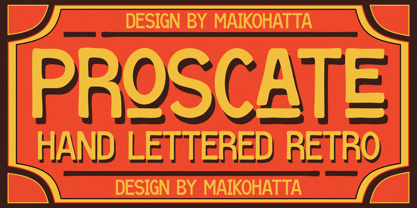 Proscate Font Poster 3