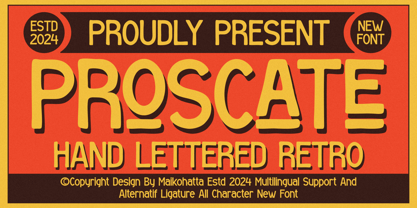 Proscate Font Poster 1
