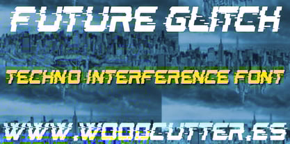 Future Glitch Font Poster 1