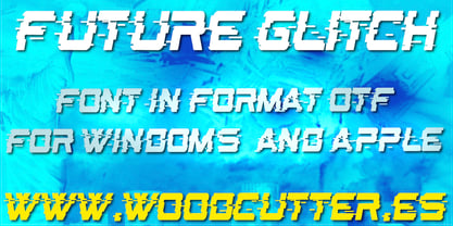 Future Glitch Font Poster 3