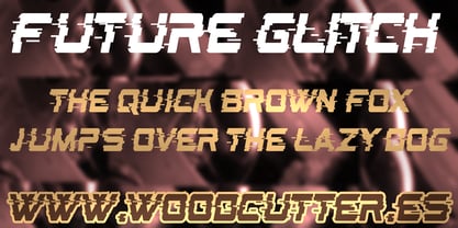 Future Glitch Font Poster 5