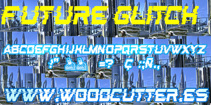 Future Glitch Font Poster 2