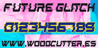 Future Glitch Font Poster 4
