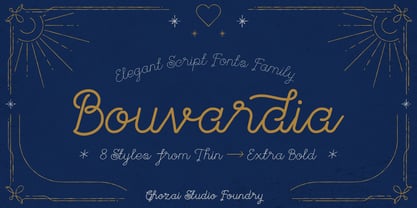 Bouvardia Font Poster 1