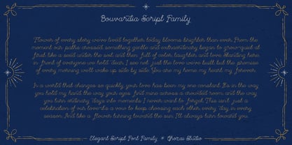Bouvardia Font Poster 5