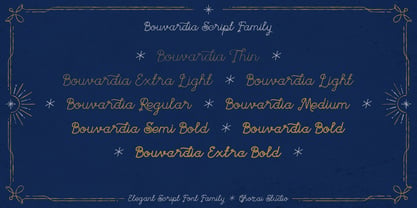 Bouvardia Font Poster 4
