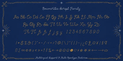 Bouvardia Font Poster 3