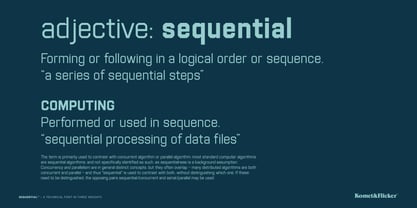 Sequential Font Poster 7