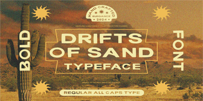 Drifts Of Sand Font Poster 1