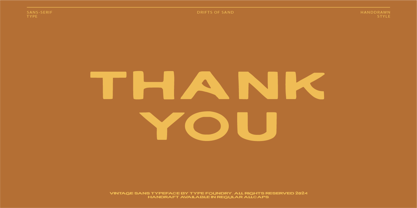 Drifts Of Sand Font Poster 10