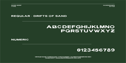 Drifts Of Sand Font Poster 2