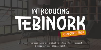 Tebinork Font Poster 1