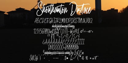 Shouthamton Dusthance Font Poster 5