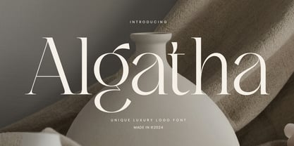 Algatha Font Poster 1
