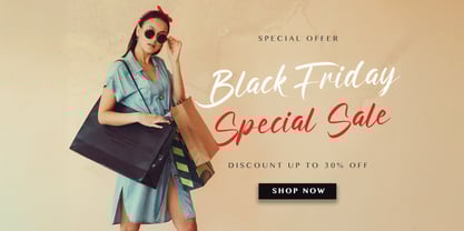 Ratri Volutten Font Poster 6