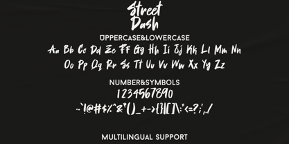 Street Dash Font Poster 9