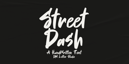 Street Dash Font Poster 1