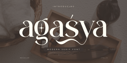 Agasya Font Poster 1