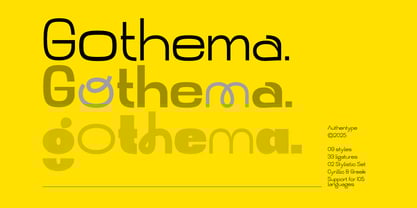 Gothema Font Poster 1