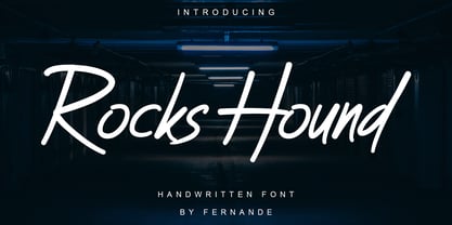 Rocks Hound Font Poster 1