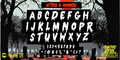Cemetery Station Font Poster 8