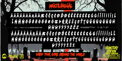 Cemetery Station Font Poster 7