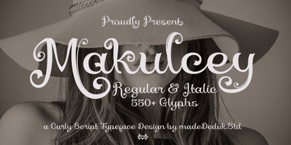 Makulcey Font Poster 1