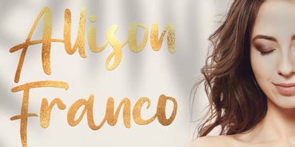 Allison Franco Font Poster 1