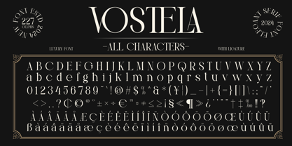 Vostela Font Poster 6
