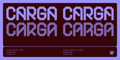Carga Font Poster 1