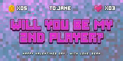 Over Pixel Font Poster 2