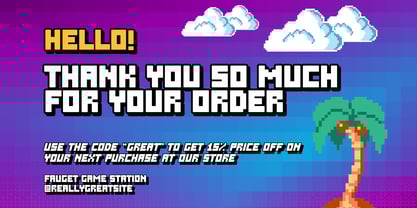 Over Pixel Font Poster 4