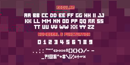 Over Pixel Font Poster 7